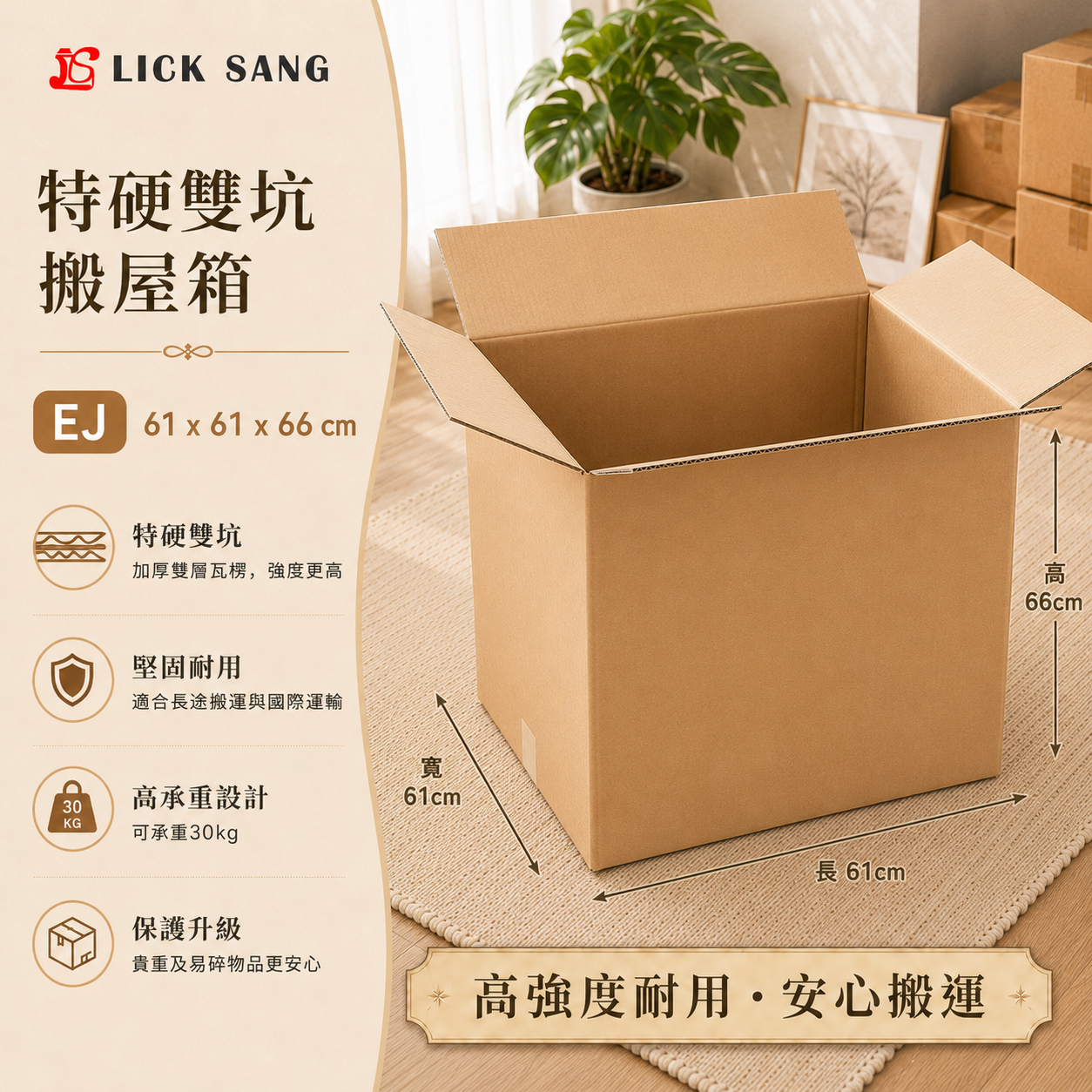 特硬雙坑搬屋箱